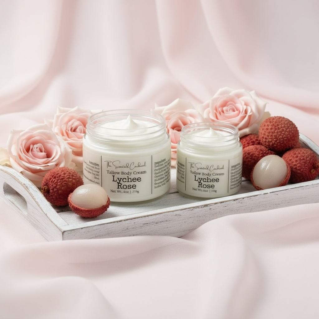 Lychee Rose Tallow Body Cream