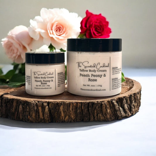 Peach Peony & Rose Tallow Body Cream