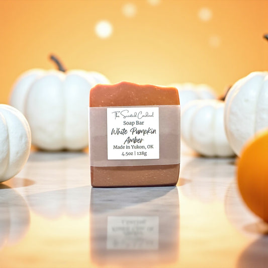 White Pumpkin Amber Soap Bar