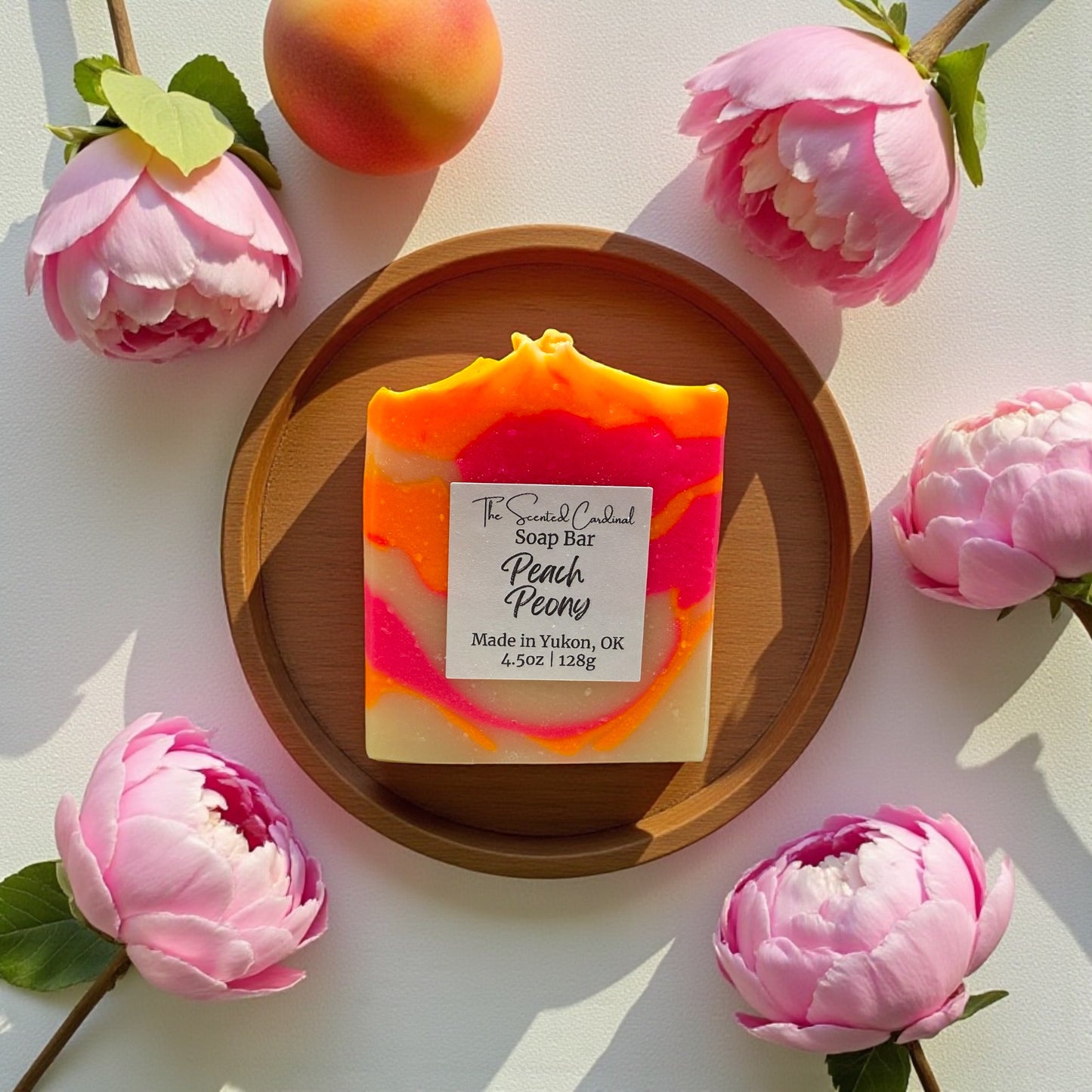 Peach Peony Soap Bar - Vegan